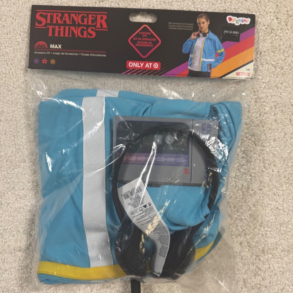 Disguise Stranger Things Max Accessory Kit XL 14-16 Kids Blue Costume